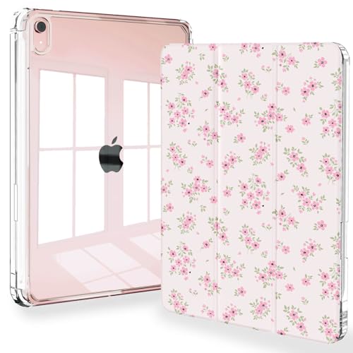 Feams Hülle für iPad mini 7 A17 Pro 2024, Slim Trifold iPad mini A17 Pro Hülle 8.3 Zoll 2024 Clear Back Cover mit Stifthalter & Auto Sleep, Pink Blossom Feams Hülle für iPad mini 7 A17 Pro 2024, Slim Trifold iPad mini A17 Pro Hülle 8.3 Zoll 2024 Clear Back Cover mit Stifthalter & Auto Sleep, Pink Blossom von Feams