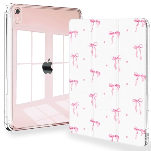 Feams Schutzhülle für iPad Mini 7 A17 Pro 2024, Slim Trifold iPad Mini A17 Pro Hülle 8,3 Zoll 2024 Clear Back Cover mit Stifthalter & Auto Sleep, Rosa Bowknot Feams Schutzhülle für iPad Mini 7 A17 Pro 2024, Slim Trifold iPad Mini A17 Pro Hülle 8,3 Zoll 2024 Clear Back Cover mit Stifthalter & Auto Sleep, Rosa Bowknot von Feams