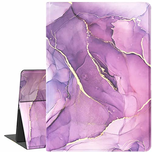 Schutzhülle für iPad 8. Generation, 7. 10.2 Hülle 2020 2019, Suprin Premium-PU-Lederhülle mit automatischer Sleep-Funktion, Flip Stand Cover Apple Generation 10,2 Zoll Tablet, lila Marmor von Feams