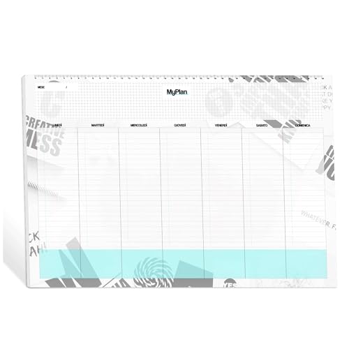 Wochenplaner für den Tisch 2025 A3 – Wochenplaner 2025 43 x 30 cm zum Abreißen – ewiger Kalender/Budgetplaner Italienisch von Febio