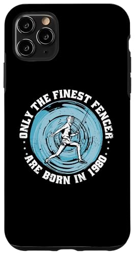 Fechter Jahrgang 1980 Geburtstag Fechtsportler Fechten Hülle für iPhone 11 Pro Max Fechter Jahrgang 1980 Geburtstag Fechtsportler Fechten Hülle für iPhone 11 Pro Max von Fechten Ausrüstung Geschenke Geburtstag Shirts