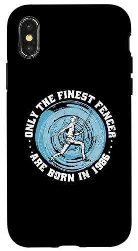 Fechter Jahrgang 1986 Geburtstag Fechtsportler Fechten Hülle für iPhone X/XS Fechter Jahrgang 1986 Geburtstag Fechtsportler Fechten Hülle für iPhone X/XS von Fechten Ausrüstung Geschenke Geburtstag Shirts