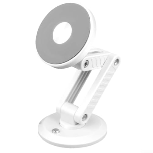 Feegow Starke magnetische KFZ-Handyhalterung, verstellbar, faltbar, Armaturenbrett-Halterung für Armaturenbrett, Desktop-Navigation (weiß) von Feegow