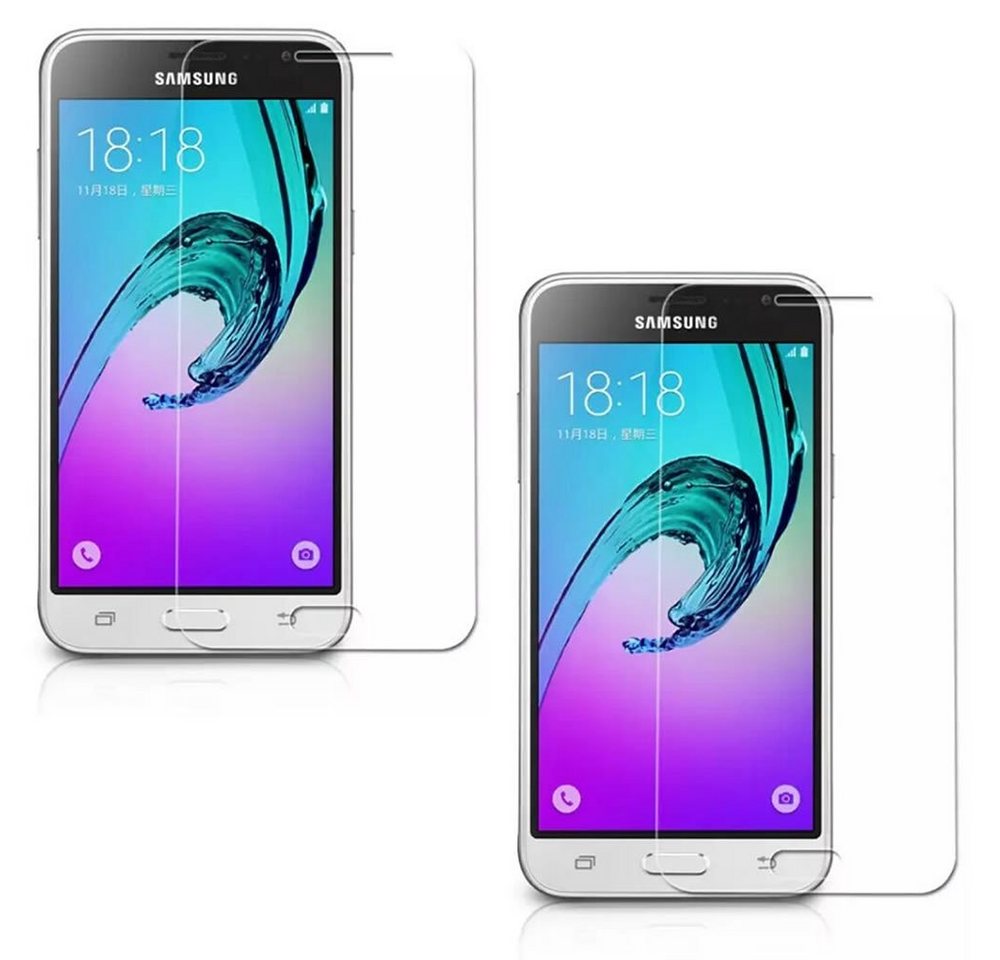 Feel2Home Handyhülle 2X Panzerfolie Displayschutz Samsung Galaxy J13 Smartphone Protect 9H von Feel2Home