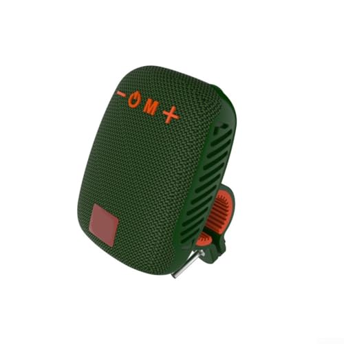 Feeshoppher Wiederaufladbarer kabelloser Lautsprecher für Picknicks und Radfahren, tragbares Design mit wasserdichten Funktionen (grün) von Feeshoppher