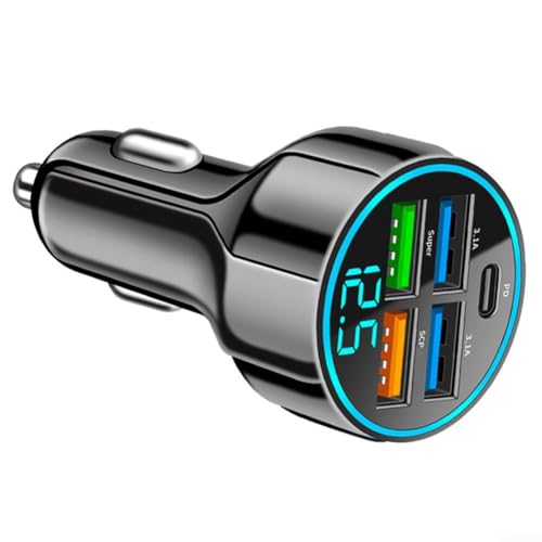 MultiUSB-Autoladegerät zum sicheren Aufladen von bis zu sechs Geräten auf einmal von Feeshoppher