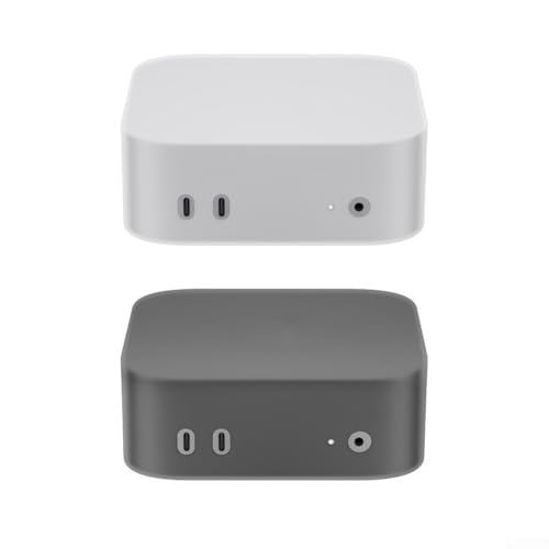 Stilvolle Silikonhülle für Mac Mini M4Pro/M4 2024, schützt Ihr Gerät in alltäglichen Szenarien (dunkel) von Feeshoppher