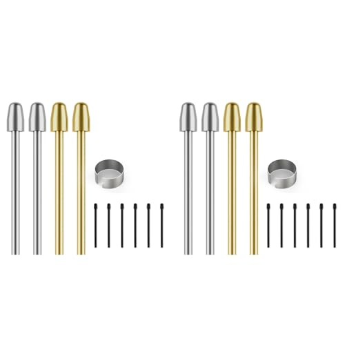 Feeuid 18x Markerstift-Eingabestiftspitzen für Remarkable 2, Remarkable 2-Stiftspitzen mit Spitzenentfernungswerkzeug, Metallspitzen/Spitzen-NachfüLlzubehöR von Feeuid