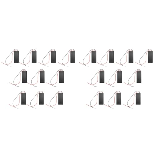 Feeuid 20 Stück 2 AAA Batterie Halter mit Eingeschaltetem Schalter und Hinterer Abdeckung mit Kabel Kabeln 3-V Batterien Aufbewahrung Box Batterie Box Feeuid 20 Stück 2 AAA Batterie Halter mit Eingeschaltetem Schalter und Hinterer Abdeckung mit Kabel Kabeln 3-V Batterien Aufbewahrung Box Batterie Box von Feeuid