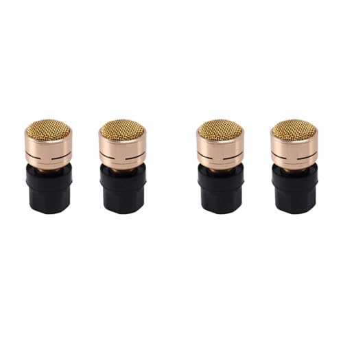 Feeuid 4 Stück N-M182 Mikrofon-Tonabnehmer, Dynamische Mikrofone, Kernkapsel, Universal-Mikrofon, Reparatur für Kabelgebundene und Kabellose Mikrofone von Feeuid