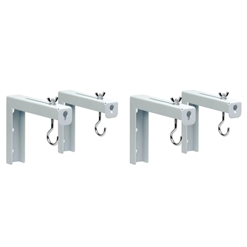 Feeuid 4 Stück Projektor-Vorhang-Aufhänger, Projektor-Leinwand, L-Halterung, Aufhänger-Halter, Verstellbare Verlängerungshalterung, Ständer Feeuid 4 Stück Projektor-Vorhang-Aufhänger, Projektor-Leinwand, L-Halterung, Aufhänger-Halter, Verstellbare Verlängerungshalterung, Ständer von Feeuid