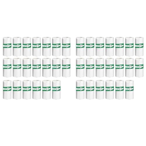 Feeuid 40 Stück Mini-Druckerpapier, Thermoaufkleberpapier, Selbstklebend, Mini-Thermodruckerpapier, Notizen, Schwarz auf, 5,7 X 2,5 cm von Feeuid