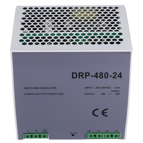 Feeuid -480 24 V 480 W Netzteil A Dinschienen AC DC Spannungsregler Stromversorgung 100 V-240 V von Feeuid