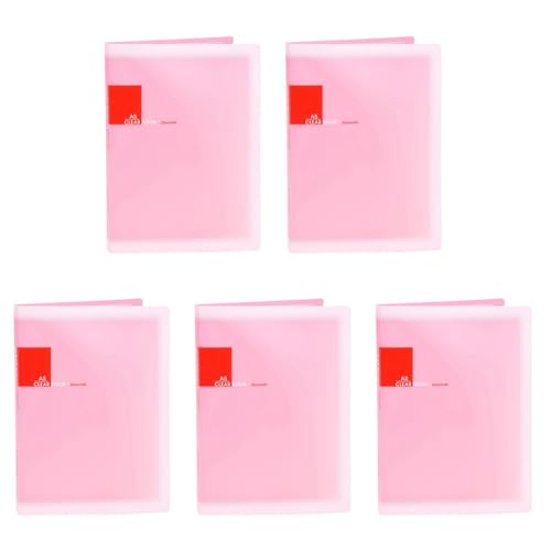 Feeuid 5X Kunststoff A5-Papier 20 Pockets Datei Dokument Ordner Halter - Rosa von Feeuid