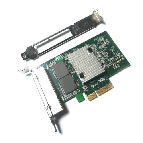 Feeuid Gigabit-Ethernet-Netzwerkadapter mit 4 Ports, PCIe-Netzwerkadapter mit 4 Ports, 1000 Mbps mit hoher Geschwindigkeit von Konnektivität 1000 Mbps mit hoher Geschwindigkeit. von Feeuid