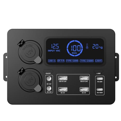 Feeuid Portable Control Hub with Adapter for LED Light Mini Power Box with 100W LED Lights for Boots Display Power Box 12V A Feeuid Portable Control Hub with Adapter for LED Light Mini Power Box with 100W LED Lights for Boots Display Power Box 12V A von Feeuid