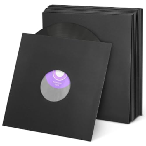 Fegtrtyoa 10 Stück Schallplattentasche Vinyl-Schallplatten-Schutzhülle Aus Kraftpapier Standard-Aufbewahrungsschutzhülle von Fegtrtyoa
