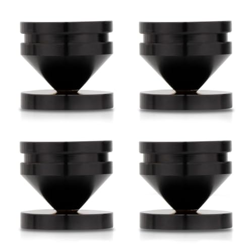 Fegtrtyoa 4PCS Lautsprecherständer-Füße Aus Aluminiumlegierung, Metall-Absorbierender, Bodennagel-CD-Player-Ständer M23*20 A von Fegtrtyoa