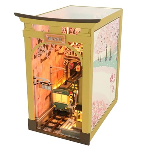 Fegtrtyoa Buchnischen-Reihe Geschichten in Büchern DIY-Miniaturhausmöbel Aus -Ferien-Puppenhaus von Fegtrtyoa