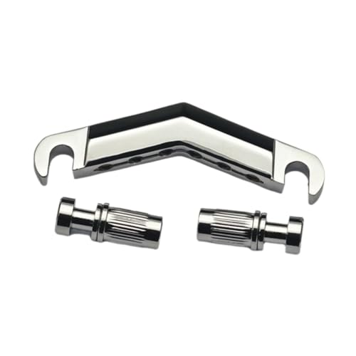 Fegtrtyoa Gitarren-Stop-Bar-Saitenhalter mit Ankern und Bolzen für LP -Gitarre, Ersatzteile für E-Gitarre Fegtrtyoa Gitarren-Stop-Bar-Saitenhalter mit Ankern und Bolzen für LP -Gitarre, Ersatzteile für E-Gitarre von Fegtrtyoa