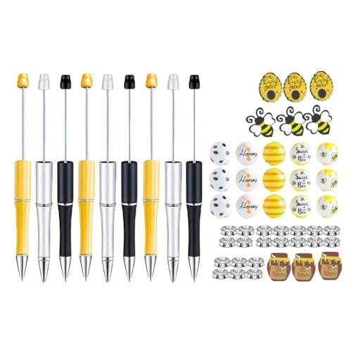 Fegtrtyoa Plastische Perlenstifte für Damen Büro Basteln DIY Perlenstifte Perlen Kristall Abstandshalter Perlen Set von Fegtrtyoa