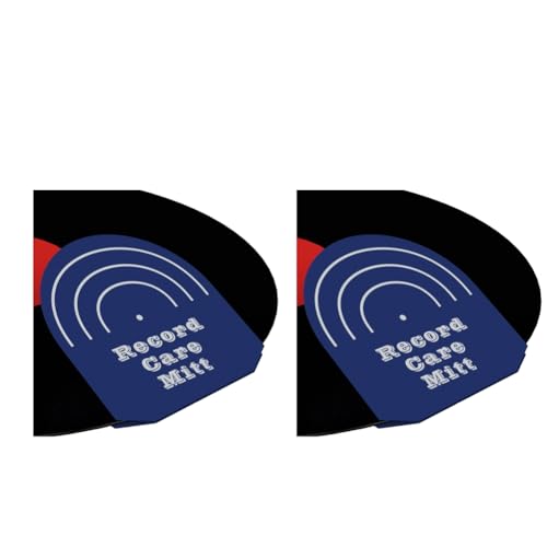 Fegtrtyoa Record Mitt 2 Stück Plattenspielerzubehör für Vinyl-Schallplatten, Plattenreinigungszubehör in Blau Fegtrtyoa Record Mitt 2 Stück Plattenspielerzubehör für Vinyl-Schallplatten, Plattenreinigungszubehör in Blau von Fegtrtyoa