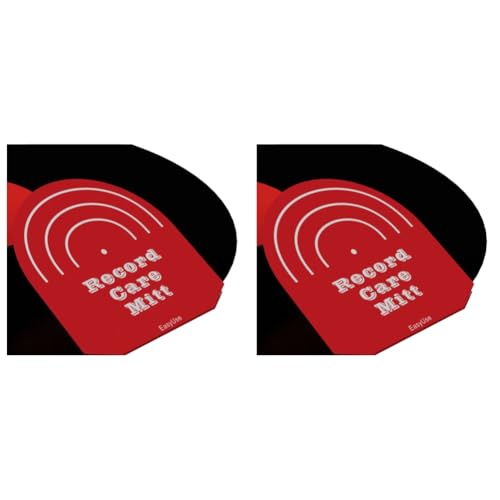 Fegtrtyoa Schwarzer Vinylplattenclip - Zubehör für Schallplattenspieler Zur Reinigung Von Vinyl-LP-Aufnahmen - Rot Fegtrtyoa Schwarzer Vinylplattenclip - Zubehör für Schallplattenspieler Zur Reinigung Von Vinyl-LP-Aufnahmen - Rot von Fegtrtyoa