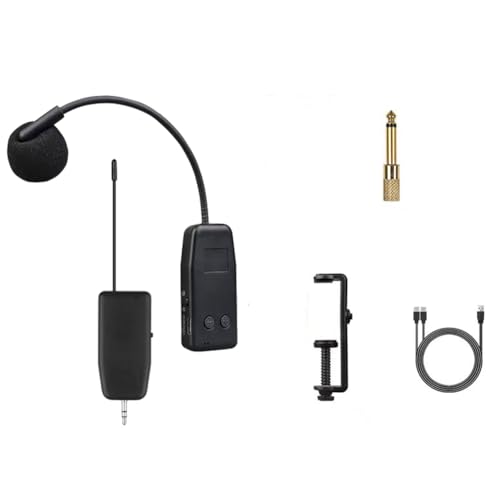 Fegtrtyoa Violine Wireless-Mikrofon Violine-Empfänger Langer Clip Wireless-Instrumentenmikrofon Fegtrtyoa Violine Wireless-Mikrofon Violine-Empfänger Langer Clip Wireless-Instrumentenmikrofon von Fegtrtyoa