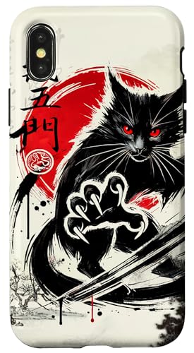 Hei Ng Mun The Cat Kung Fu Faust von Chi Wu Men Hülle für iPhone X/XS von Fei Long Design Hub