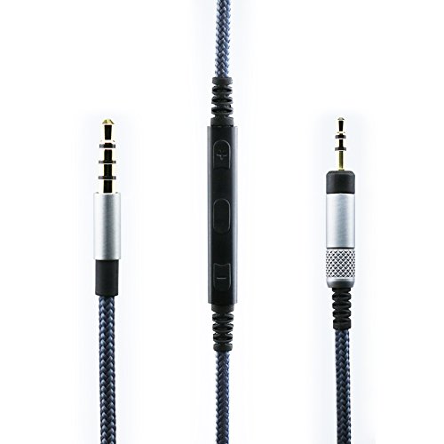 FeiYen Ersatzkabel Kompatibel mit Bose QuietComfort 25/35/QC25/QC35 Kopfhörer, Lautstärkeregler und Mikrofon Kompatibel mit iPhone von FeiYen