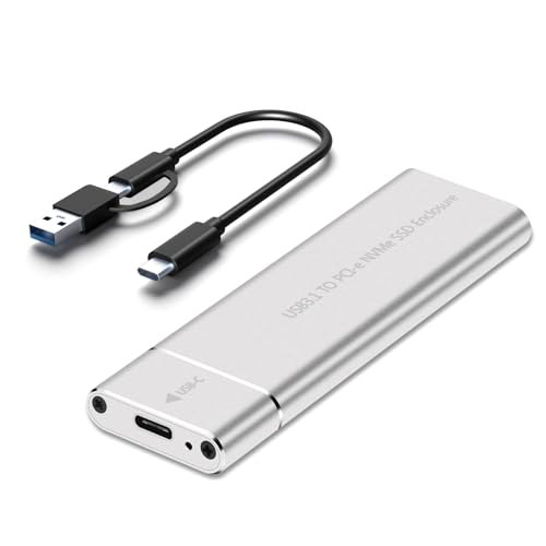 Schnelles USB-3.1-auf-NVMe-Gehäuse, schnelle Übertragung, USB-C-Anschluss, Handyhülle, Produktivität für Reisen von FeiYeup