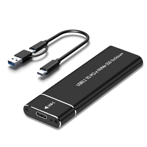 Schnelles USB-3.1-auf-NVMe-Gehäuse, schnelle Übertragung, USB-C-Anschluss, Handyhülle, Produktivität für Reisen von FeiYeup
