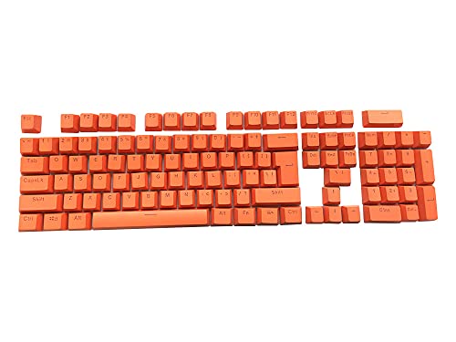 Feicuan Universal 104 Keyset Keycap ABS Colorful Backlit Replacement Key Cap Cover für Mechanische Tastatur - Orange von Feicuan