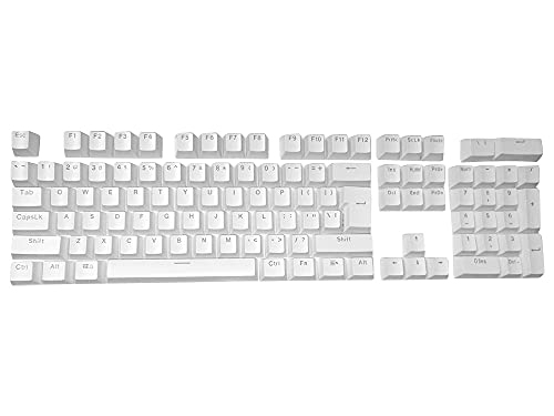 Feicuan Universal 104 Keyset Keycap ABS Colorful Backlit Replacement Key Cap Cover für Mechanische Tastatur - Weiß von Feicuan