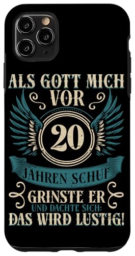 Als Gott mich vor 20 Jahren schuf 20. Geburtstagsfeier Hülle für iPhone 11 Pro Max Als Gott mich vor 20 Jahren schuf 20. Geburtstagsfeier Hülle für iPhone 11 Pro Max von Feier Party 20. Geburtstag Feiern Männer