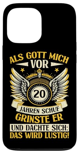 Als Gott mich vor 20 Jahren schuf 20. Geburtstagsfeier Hülle für iPhone 13 Pro Max Als Gott mich vor 20 Jahren schuf 20. Geburtstagsfeier Hülle für iPhone 13 Pro Max von Feier Party 20. Geburtstag Feiern Männer