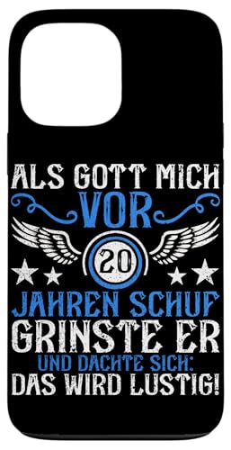 Als Gott mich vor 20 Jahren schuf 20. Geburtstagsfeier Hülle für iPhone 13 Pro Max Als Gott mich vor 20 Jahren schuf 20. Geburtstagsfeier Hülle für iPhone 13 Pro Max von Feier Party 20. Geburtstag Feiern Männer