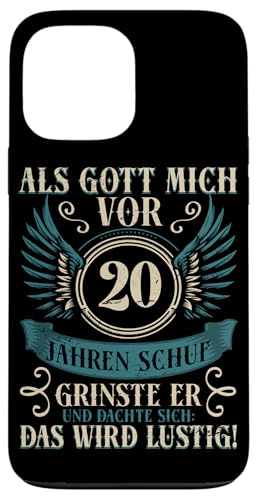 Als Gott mich vor 20 Jahren schuf 20. Geburtstagsfeier Hülle für iPhone 13 Pro Max Als Gott mich vor 20 Jahren schuf 20. Geburtstagsfeier Hülle für iPhone 13 Pro Max von Feier Party 20. Geburtstag Feiern Männer