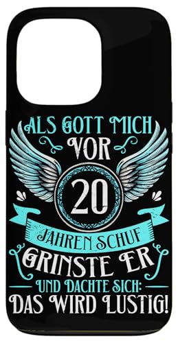 Als Gott mich vor 20 Jahren schuf 20. Geburtstagsfeier Hülle für iPhone 13 Pro Als Gott mich vor 20 Jahren schuf 20. Geburtstagsfeier Hülle für iPhone 13 Pro von Feier Party 20. Geburtstag Feiern Männer