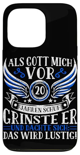 Als Gott mich vor 20 Jahren schuf 20. Geburtstagsfeier Hülle für iPhone 13 Pro Als Gott mich vor 20 Jahren schuf 20. Geburtstagsfeier Hülle für iPhone 13 Pro von Feier Party 20. Geburtstag Feiern Männer