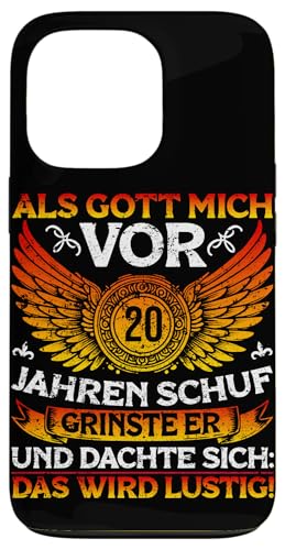 Als Gott mich vor 20 Jahren schuf 20. Geburtstagsfeier Hülle für iPhone 13 Pro Als Gott mich vor 20 Jahren schuf 20. Geburtstagsfeier Hülle für iPhone 13 Pro von Feier Party 20. Geburtstag Feiern Männer