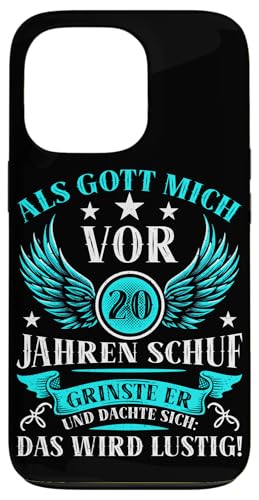 Als Gott mich vor 20 Jahren schuf 20. Geburtstagsfeier Hülle für iPhone 13 Pro Als Gott mich vor 20 Jahren schuf 20. Geburtstagsfeier Hülle für iPhone 13 Pro von Feier Party 20. Geburtstag Feiern Männer