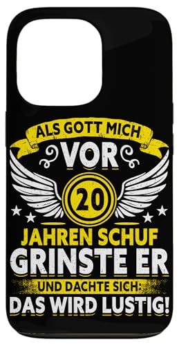 Als Gott mich vor 20 Jahren schuf 20. Geburtstagsfeier Hülle für iPhone 13 Pro Als Gott mich vor 20 Jahren schuf 20. Geburtstagsfeier Hülle für iPhone 13 Pro von Feier Party 20. Geburtstag Feiern Männer