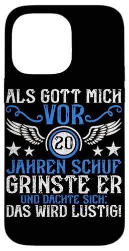 Als Gott mich vor 20 Jahren schuf 20. Geburtstagsfeier Hülle für iPhone 14 Pro Max Als Gott mich vor 20 Jahren schuf 20. Geburtstagsfeier Hülle für iPhone 14 Pro Max von Feier Party 20. Geburtstag Feiern Männer