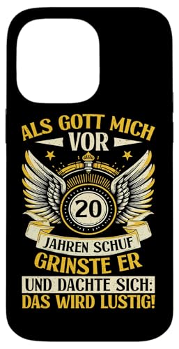 Als Gott mich vor 20 Jahren schuf 20. Geburtstagsfeier Hülle für iPhone 14 Pro Max Als Gott mich vor 20 Jahren schuf 20. Geburtstagsfeier Hülle für iPhone 14 Pro Max von Feier Party 20. Geburtstag Feiern Männer
