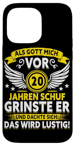 Als Gott mich vor 20 Jahren schuf 20. Geburtstagsfeier Hülle für iPhone 14 Pro Max Als Gott mich vor 20 Jahren schuf 20. Geburtstagsfeier Hülle für iPhone 14 Pro Max von Feier Party 20. Geburtstag Feiern Männer