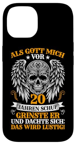Als Gott mich vor 20 Jahren schuf 20. Geburtstagsfeier Hülle für iPhone 14 Als Gott mich vor 20 Jahren schuf 20. Geburtstagsfeier Hülle für iPhone 14 von Feier Party 20. Geburtstag Feiern Männer