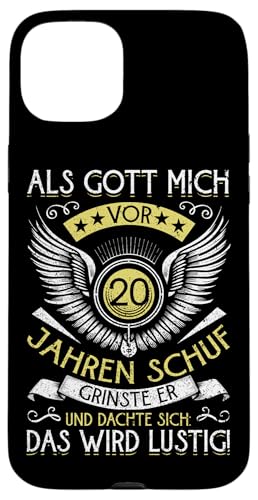 Als Gott mich vor 20 Jahren schuf 20. Geburtstagsfeier Hülle für iPhone 15 Plus Als Gott mich vor 20 Jahren schuf 20. Geburtstagsfeier Hülle für iPhone 15 Plus von Feier Party 20. Geburtstag Feiern Männer