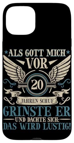 Als Gott mich vor 20 Jahren schuf 20. Geburtstagsfeier Hülle für iPhone 15 Plus Als Gott mich vor 20 Jahren schuf 20. Geburtstagsfeier Hülle für iPhone 15 Plus von Feier Party 20. Geburtstag Feiern Männer