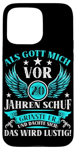 Als Gott mich vor 20 Jahren schuf 20. Geburtstagsfeier Hülle für iPhone 15 Pro Max Als Gott mich vor 20 Jahren schuf 20. Geburtstagsfeier Hülle für iPhone 15 Pro Max von Feier Party 20. Geburtstag Feiern Männer